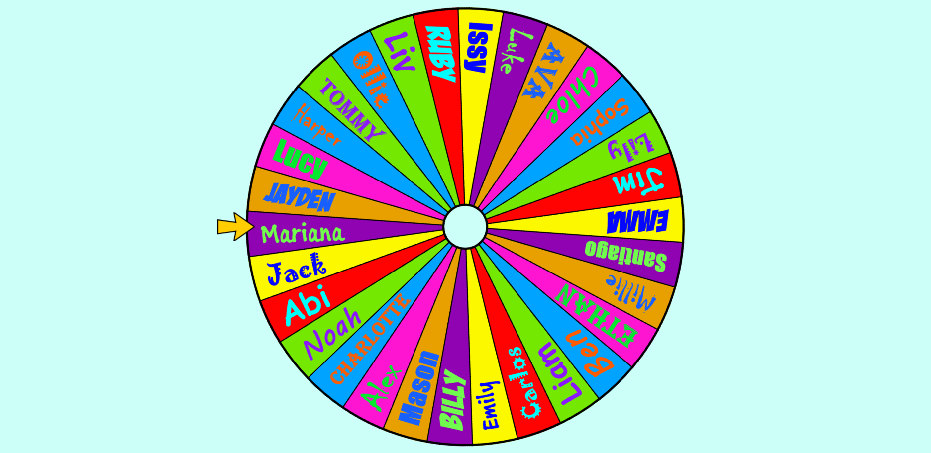 random name spin wheel picker